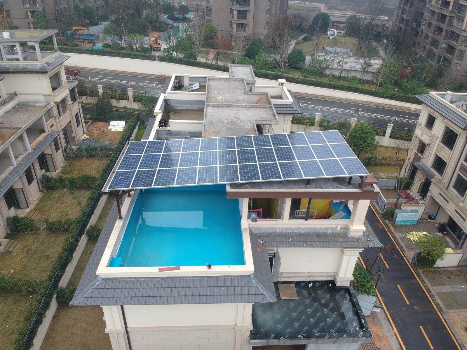 [别墅光伏阳光房]长沙别墅高端定造绿色节能阳光棚屋顶项目10.24KW项目